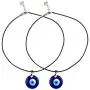 Evil Eye Pendant Necklace For Women Men, Glass Leather Rope Chain Necklace Teen Girls Turkish Protact Lucky Jewelry (2 pcs)