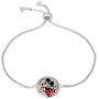 Disney Mickey or Minnie Mouse Silver Plated Lariat Bracelet, Official License