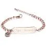 linnalove Shining Diamond Cutting Medical Alert id Bracelet for Women linnalove Shining Diamond Cutting Medical Alert id Bracelet for Women