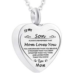 misyou Cremation Ashes Jewelry Infinity Urn Pendants Ashes Holder Memorial Keepsake Urn Necklace Cremation Jewelry for Mom