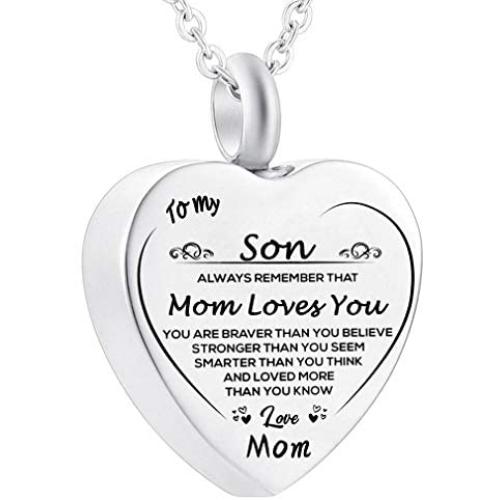 misyou Cremation Ashes Jewelry Infinity Urn Pendants Ashes Holder Memorial Keepsake Urn Necklace Cremation Jewelry for Mom