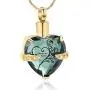 constantlife Crystal Heart Shape Cremation Jewelry Memorial Urn Necklace for Ashes, Stainless Steel Ash Holder Pendant Keepsake with Gift Box Charms Accessories for Women constantlife Crystal Heart Shape Cremation Jewelry Memorial Urn Necklace for Ashes, Stainless Steel Ash Holder Pendant Keepsake with Gift Box Charms Accessories for Women