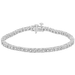 La4ve Diamonds 1/2 Carat Real Diamond Fashion Tennis Bracelet for Women in Sterling Silver with Secure Clasp with Gift Box included Rose Gold, Yellow Gold or Sterling Silver