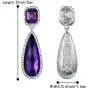 BriLove Womens Wedding Bridal Crystal Asscher Cut Elongated Faceted Teardrop Infinity Figure 8 Dangle Earrings BriLove Womens Wedding Bridal Crystal Asscher Cut Elongated Faceted Teardrop Infinity Figure 8 Dangle Earrings