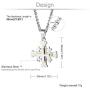 COTTVOTT Stainless Steel Jerusalem Crusaders Cross Pendant Necklaces Women Men Medieval Jewelry