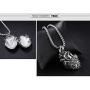 jonline24h Stainless Steel Anatomical Organ Heart Pendant Necklace for Mens Womens 22-24inch Chain
