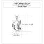 925 Sterling Silver Guardian Angel Wings Necklace Moon Pendant Jewelry for Women Girlfriend