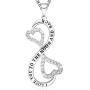 Ado Glo Mother’s Day Mom Gifts, I Love You for Always and Forever Infinity Heart Pendant Necklace, Women Girls Birthday Anniversary Wedding Jewelry, to Daughter, Sister, Girlfriend