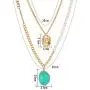 Eseres Gold Layered Necklace for Women Girls Birthday Gift