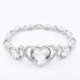 Giffor 002 Bracelets for Women Silver Plated Jewelry Sets Necklaces Stud Earrings Birthday Gifts Braclets