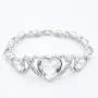 Giffor 002 Bracelets for Women Silver Plated Jewelry Sets Necklaces Stud Earrings Birthday Gifts Braclets