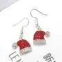 Christmas Dangle Stud Earrings Holiday Party Drop Earrings Enamel Crystal Santa Claus Bell Hat Earring Cute Christmas Costume Jewelry Women Girls Christmas Dangle Stud Earrings Holiday Party Drop Earrings Enamel Crystal Santa Claus Bell Hat Earring Cute Christmas Costume Jewelry Women Girls