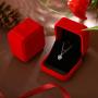 Yeehung 925 Sterling Silver Necklace for Women 14K Gold Plated Silver Heart Pendant Necklace with Cubic Zirconia High-end Birthday Gifts for Women Fashion Jewelry