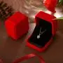 Yeehung 925 Sterling Silver Necklace for Women 14K Gold Plated Silver Heart Pendant Necklace with Cubic Zirconia High-end Birthday Gifts for Women Fashion Jewelry