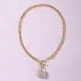XUN Zhe Punk Hip Hop Lock Pendant Necklace Bling Bling Rhinestone Buckle Chain Clavicle Chain Shiny Crystal Choker Necklace Jewelry for Women Girls XUN Zhe Punk Hip Hop Lock Pendant Necklace Bling Bling Rhinestone Buckle Chain Clavicle Chain Shiny Crystal Choker Necklace Jewelry for Women Girls