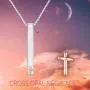 WINNICACA Heartbeat Faith Hope Love Sterling Silver Created Opal Vertical Bar Necklaces October Birthstones Jewelry Birthday Mothers Day Gifts for Her Women Teen Nurse Birthday