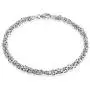 Quadri - Premium Quality 925 Sterling Silver 3.5mm Solid Round Byzantine Link Chain Bracelet for Women Men Girls Boys - 7'' - 7.5'' - 8'' - 8.5'' inch - Handmade in Italy Certified - Gift Box Included