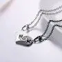 Couple Heart/Cat Necklaces, 2pcs Necklaces/Set, Black/18K Real Gold Plated 316L Stainless Steel, Mens Womens Jewelry (with Gift Box) Couple Heart/Cat Necklaces, 2pcs Necklaces/Set, Black/18K Real Gold Plated 316L Stainless Steel, Mens Womens Jewelry (with Gift Box)