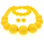 Utop JNF Chunky Pearl Choker Necklace Large Pearl Statement Necklace Trending Choker Pearl Wedding Jewelry for Brides Boho Pearl Jewelry Set