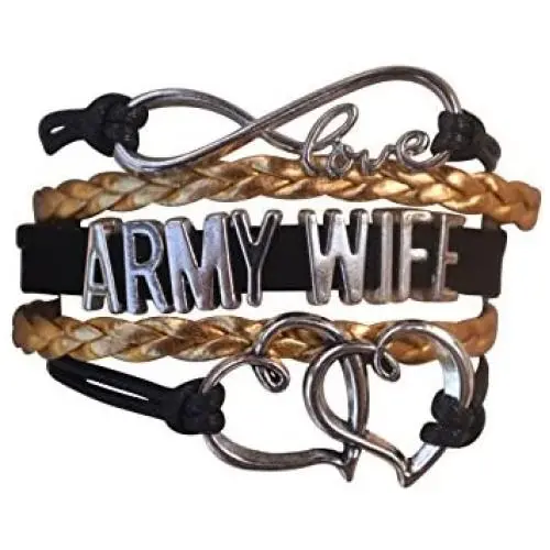 Army Wife Jewelry, Army Wife Bracelet, Proud Army Wife Charm Bracelet -Gift for Wife Army Wife Jewelry, Army Wife Bracelet, Proud Army Wife Charm Bracelet -Gift for Wife