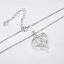 Bellrela Sterling Silver I Love You to The Moon and Back Necklace Heart Love Pendant Necklace Bellrela Sterling Silver I Love You to The Moon and Back Necklace Heart Love Pendant Necklace