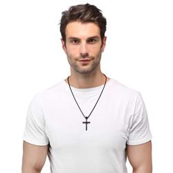 Cross Necklace by Pendant Men Sports Stainless Steel Necklace and Baseball Cross Necklaces Boys Gift