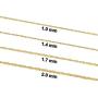 14k Yellow Gold Filled or White Gold Filled 1 mm,1.4 mm, 1.7 mm, or 2 mm Singapore Chain Pendant Necklace for Women