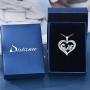 Distance Health and Longevity Mom and Baby Sea Turtle Pendant Necklace for Women 925 Sterling Silver Love Heart Jewelry Gifts for Women Girls Mother Wife