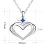 Caperci Sterling Silver Diamond Accent Kindred Heart Necklace - Mothers Day Jewelry Gifts for Mom/Wife Caperci Sterling Silver Diamond Accent Kindred Heart Necklace - Mothers Day Jewelry Gifts for Mom/Wife