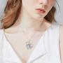 YFN I Love You Horse Pendant Necklace Jewelry Sterling Silver Girls with Horse Gift for Women Girls