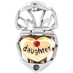 LovelyJewelry Mom Mother Daughter Charms Heart Beads for Bracelet