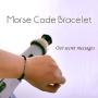 Shonyin Morse Code Bracelets for 2 Matching Adjustable Bracelet Set Funny Jewelry Unique Gift for Women Men