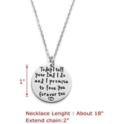 LParkin Stepdaughter Necklace Gifts for Daughter in Law Wedding Gift from Stepmom Bridal Gift for Daughter