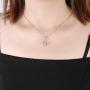 Angelady 925 Sterling Silver Infinity Necklace for Women with Jewellery Gift Box, Silver and Rose Gold Plated Friendship Pendant Necklace with 5A Cubic Zircon Birthday Gift