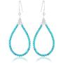 Turquoise Earrings, Boho Jewelry, Dangle Drop Earrings, Turquoise Gemstone Jewelry Earrings, 925 Silver Turquoise Statement Earrings