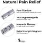 Elegant Womens Titanium Magnetic Therapy Bracelet Pain Relief for Arthritis and Carpal Tunnel