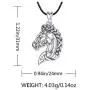CELESTIA Celtic Horse Head Necklace Women Sterling Silver Pendant Horse Jewelry Gifts for Girls Men and Horse Lovers