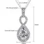 St.Claire Swarovski Crystals 18K Gold Plated Unique Pendant Necklace 925 Sterling Silver Necklace Birthstone Pendant Necklaces for Women with 5A Cubic Zirconia Christmas Jewelry Birthday Gift