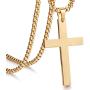 Jstyle Jewelry Mens Cross Necklace for Men Women Stainless Steel Pendant 24 Inch