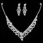 Unicra Bride Silver Necklace Earrings Set Crystal Bridal Wedding Jewelry Sets Rhinestone Bridesmaid Party Choker Necklace Drop Dangle Earrings Set for Women and Girls (Silver-2) Unicra Bride Silver Necklace Earrings Set Crystal Bridal Wedding Jewelry Sets Rhinestone Bridesmaid Party Choker Necklace Drop Dangle Earrings Set for Women and Girls (Silver-2)