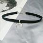 TseanYi Boho Moon Pendant Necklace Black Silk Ribbon Choker Necklace Chain Sexy 90s Necklaces Jewelry for Women and Girls