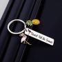 SIDIMELO Pineapple Jewelry Pineapple Keychain Stand Tall Be Sweet Keychain Flamingo Jewelry Tropical Inspirational Gift Pineapple Themed Gifts Stay Positive