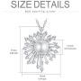 Zoeniya Dandelion Necklace s925 Sterling Silver Pendant Necklace with 7-8mm Freshwater Cultured Pearl Jewelry Gifts for Women Teen Girls Birthday Christmas Wedding Anniversary