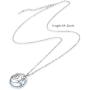 Bellrela 925 Sterling Silver Ocean Wave Pendant Necklace