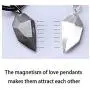 OBSUN Magnetic Heart Couples Bracelets Moon and Sun Relationship Matching Friendship Rope Bracelet Bracelets for Couple Bestfriend