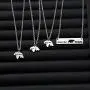 AKTAP Sweet Mama and Baby Bear Necklace Mommy and Me Bar Necklace Gift for Mothers AKTAP Sweet Mama and Baby Bear Necklace Mommy and Me Bar Necklace Gift for Mothers
