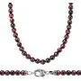WESTMIAJW Tiger Eye Beads Beaded Necklace Chain for Men,Natural Gemstone Healing Crystal Jewelry 50/60/70cm