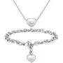 MEGIDESI Heart Necklace and Bracelet Set MEGIDESI Heart Necklace and Bracelet Set