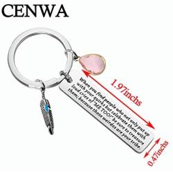 CENWA Funny Friendship Gift Love My Tribe Keychain Because Those Weirdo are Your Tribe Keychain Love My Tribe Gift