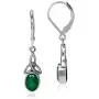 Silvershake Birthstone Gemstone 925 Sterling Silver Triquetra Celtic Knot Leverback Earrings Silvershake Birthstone Gemstone 925 Sterling Silver Triquetra Celtic Knot Leverback Earrings